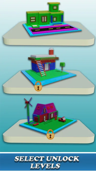 Capturas de tela do Idle Magnet Construction 3D