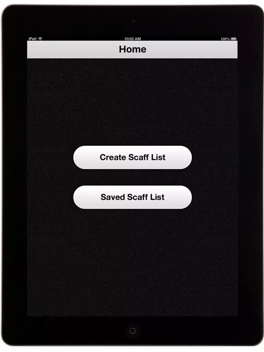 The Scaff List Lite iPad  Ekran Görüntüleri