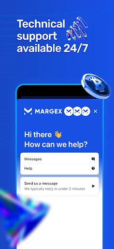 Screenshot di Margex – Up to 100x Leverage