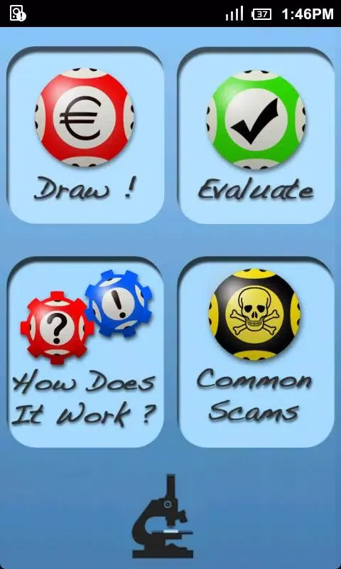 Capturas de tela do Lottery Lab