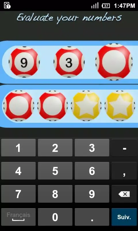 Capturas de tela do Lottery Lab