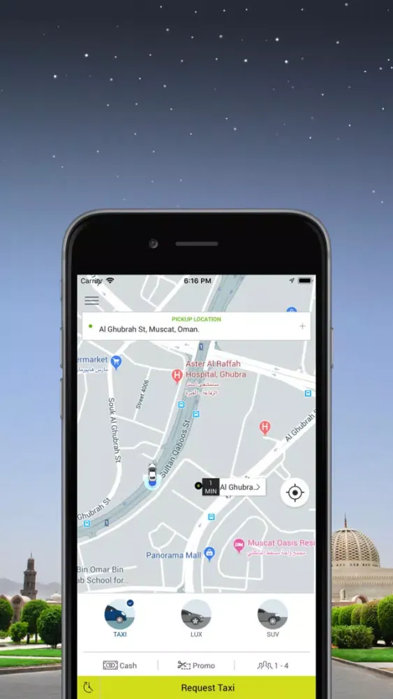 Zrzuty ekranu Marhaba Taxi Oman