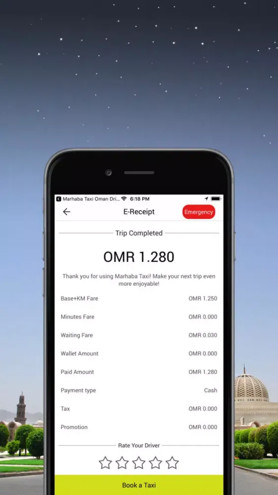 Zrzuty ekranu Marhaba Taxi Oman