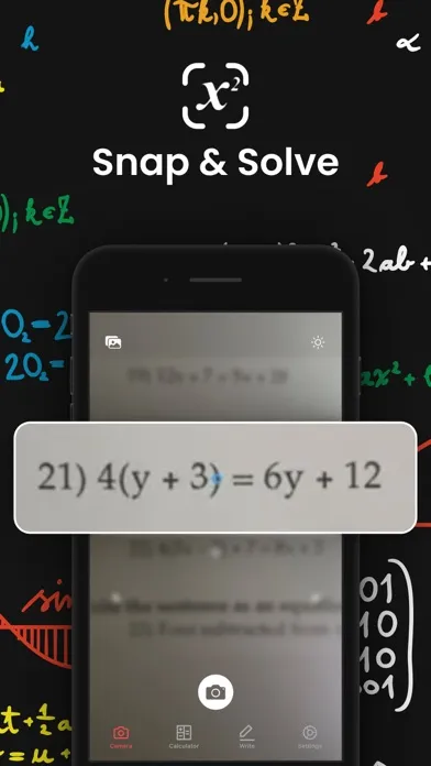 Скриншоты Photo Math Calculator