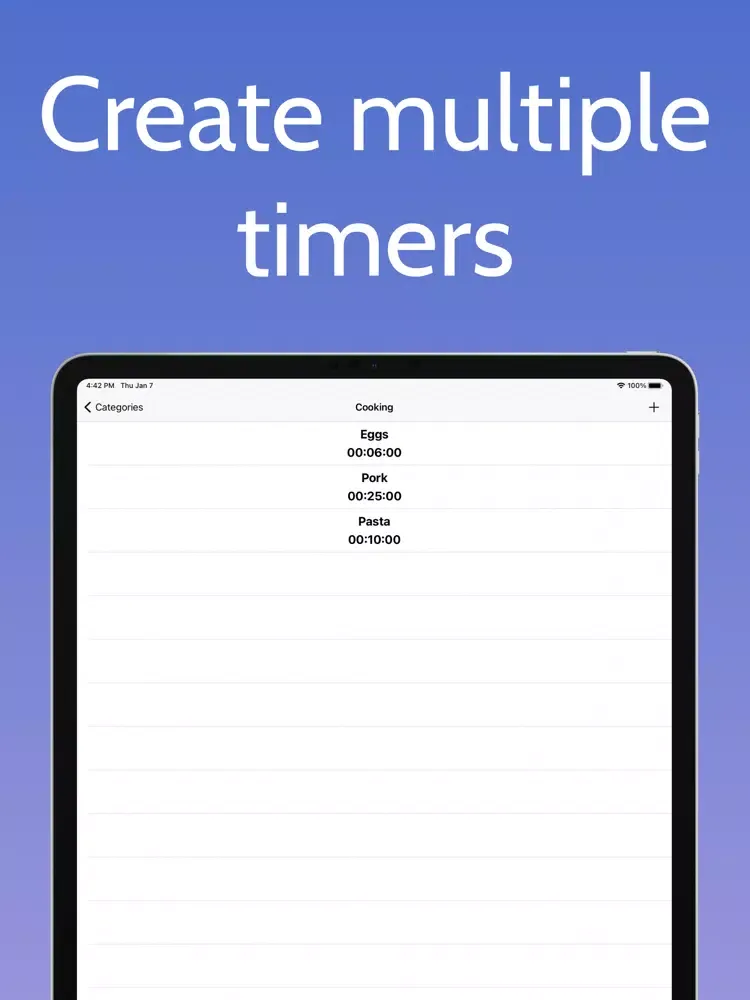 Simple Timers Countdown iPad  Ekran Görüntüleri