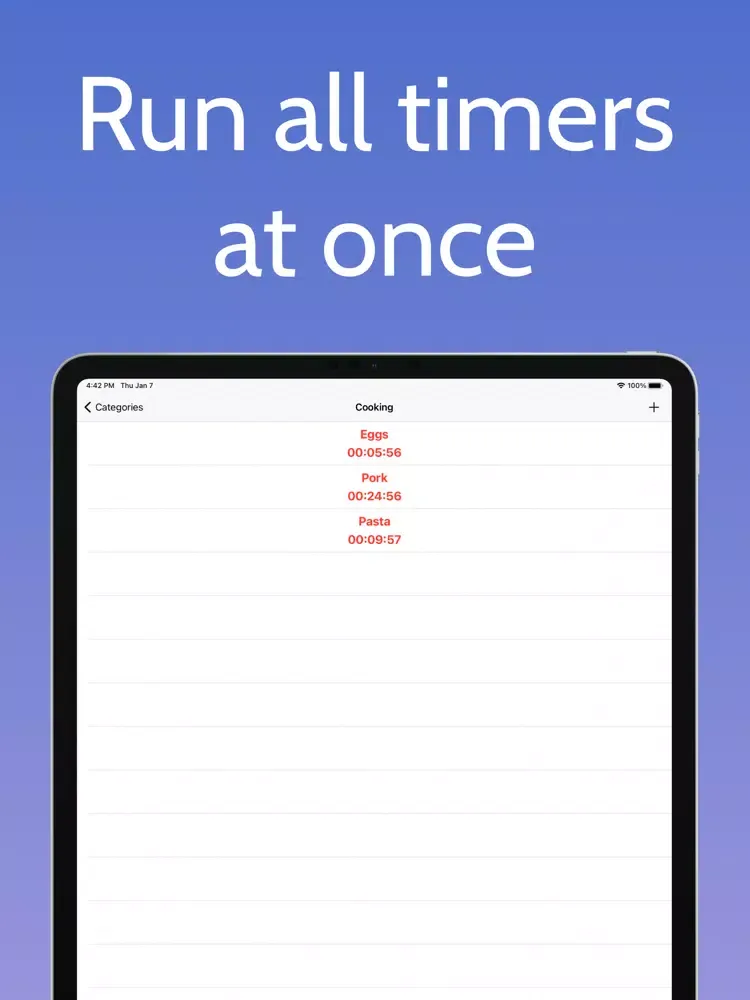 Simple Timers Countdown iPad  Ekran Görüntüleri