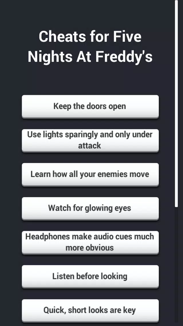 Cheats for FNAF - Tips & Tricks應用截圖