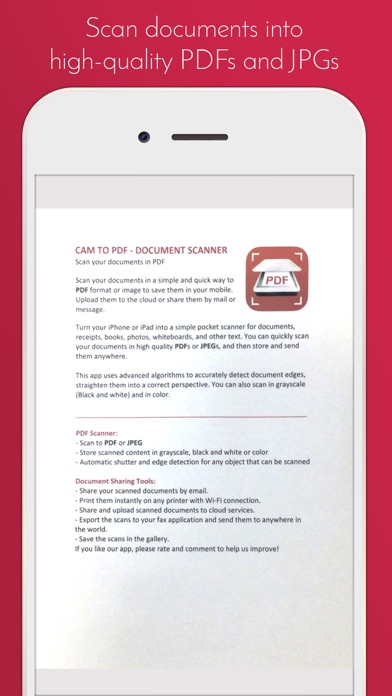Cam to PDF - Document Scanner应用截图