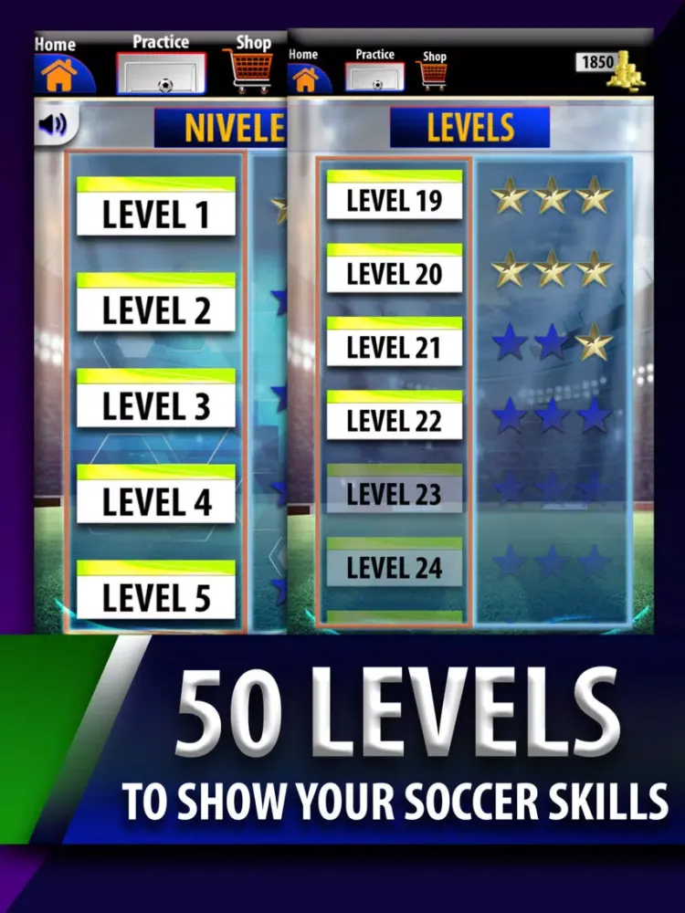 Real Free Kicks 3D Soccer Game iPad 应用截图