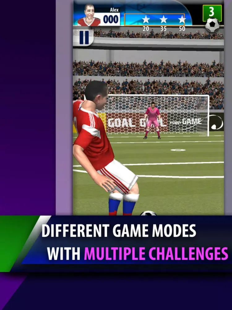 Real Free Kicks 3D Soccer Game iPad 应用截图