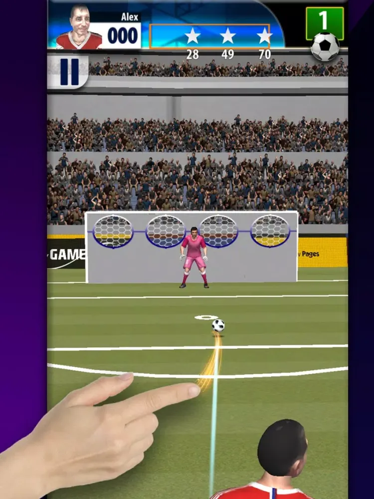 Real Free Kicks 3D Soccer Game iPad 应用截图