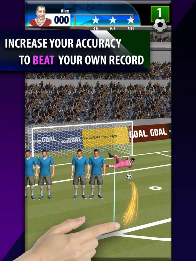Real Free Kicks 3D Soccer Game iPad 应用截图