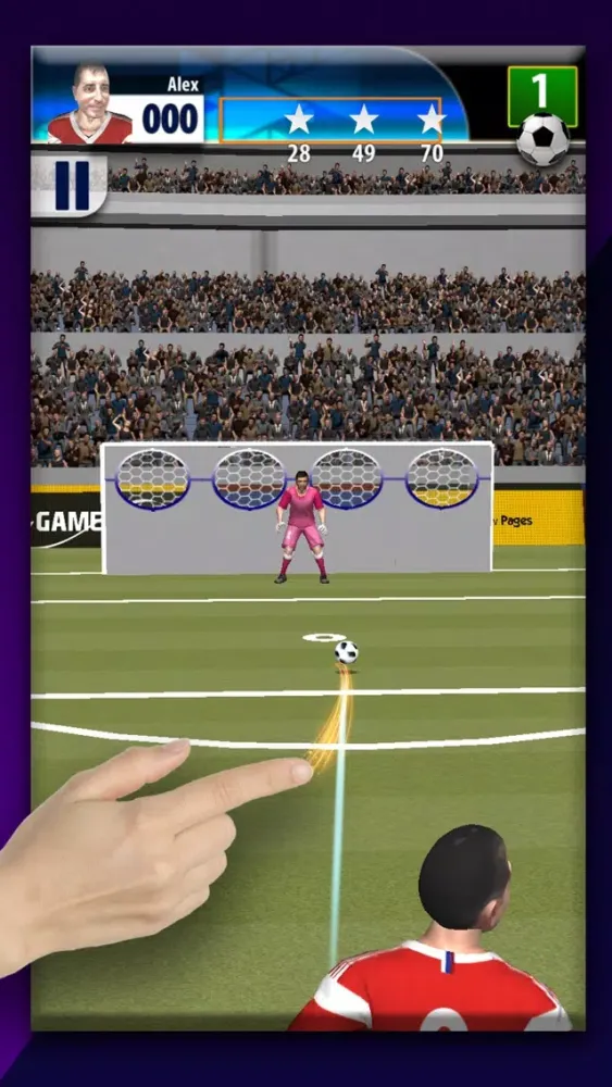 Real Free Kicks 3D Soccer Game应用截图