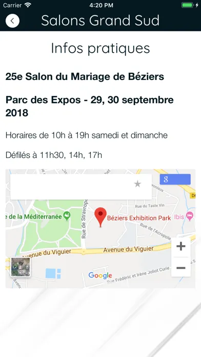 Screenshot di Salons du Mariage France