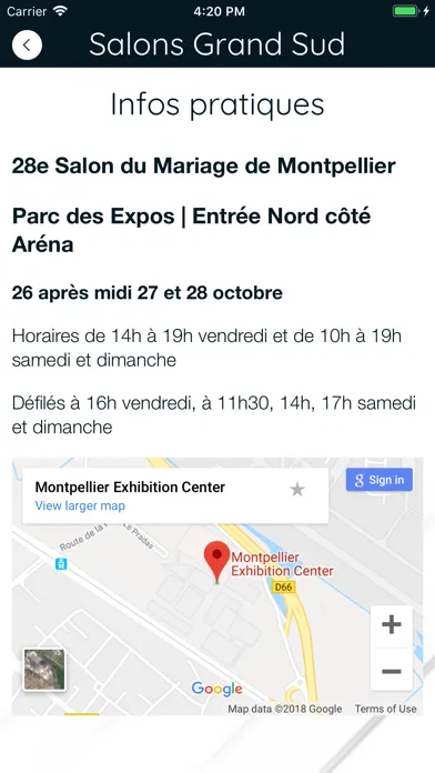 Screenshot di Salons du Mariage France