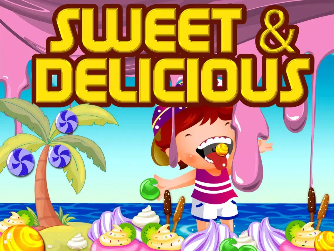Ảnh chụp màn hình của Candy Puzzle Splash - Cool Match-3 Candies Game For Kids iPad 