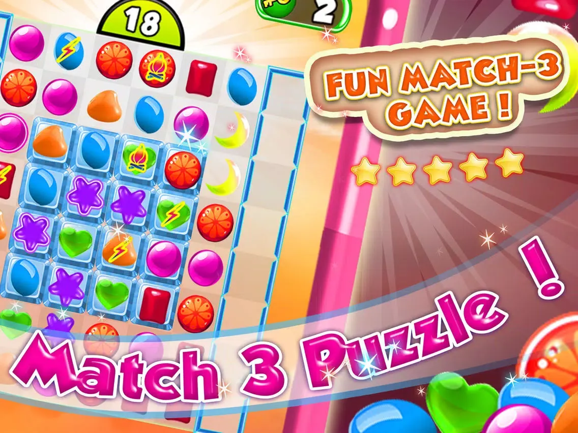ภาพหน้าจอของ ``` A Candy Swap``` - fruit adventure mania in mystery match-3 game free iPad 
