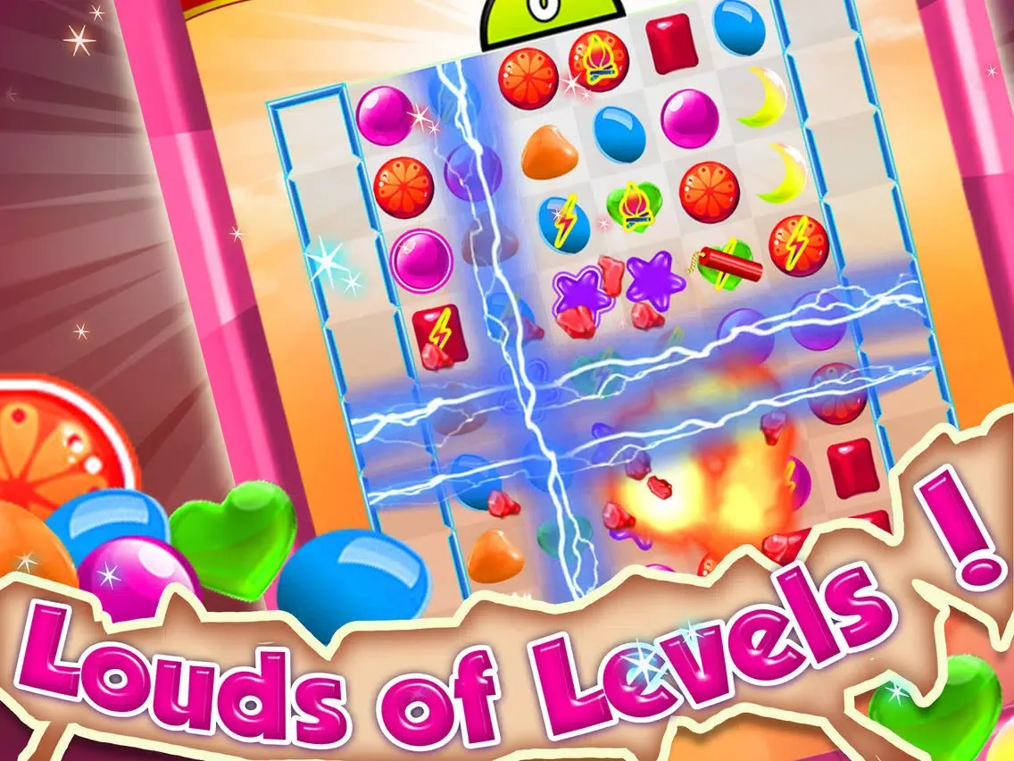 ภาพหน้าจอของ ``` A Candy Swap``` - fruit adventure mania in mystery match-3 game free iPad 
