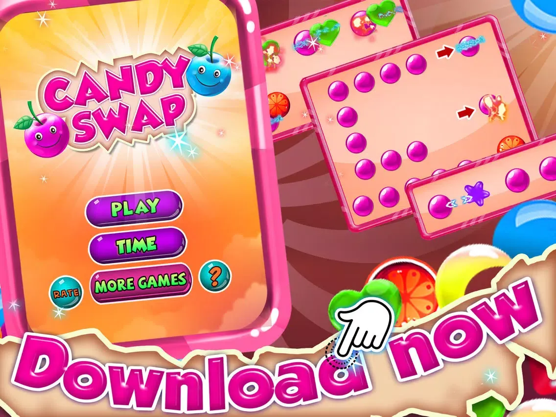 ภาพหน้าจอของ ``` A Candy Swap``` - fruit adventure mania in mystery match-3 game free iPad 