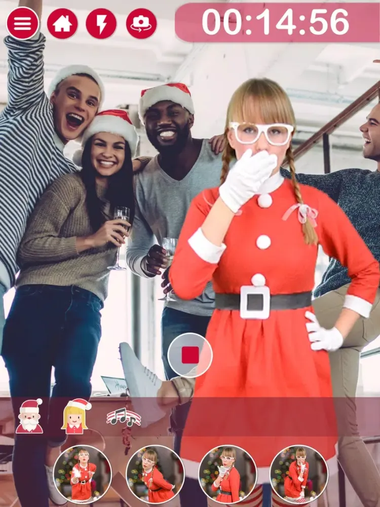 Zrzuty ekranu Your Video with Santa Claus. iPad 