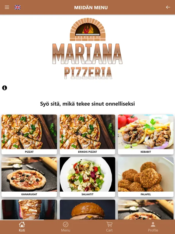 Mariana Pizzeria iPad  Screenshots