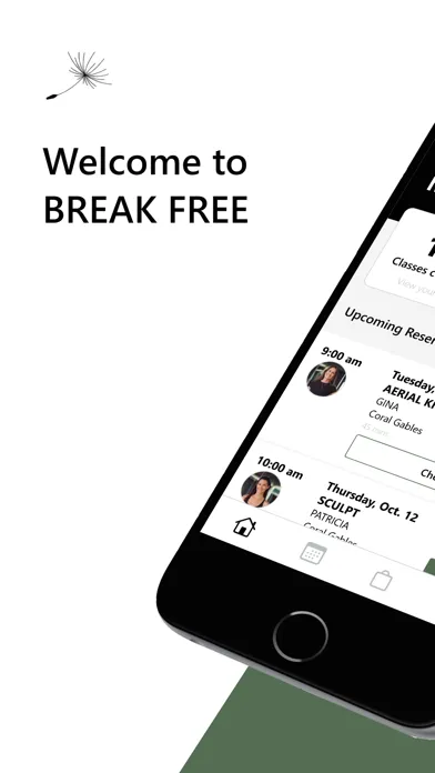 Tangkapan skrin Break Free Movement