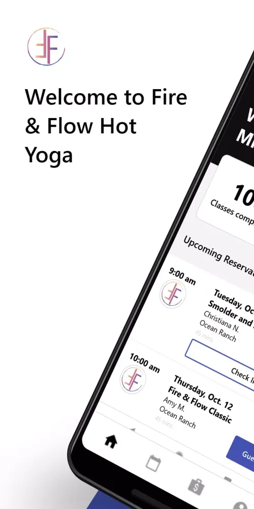 Capturas de pantalla de Fire & Flow Hot Yoga