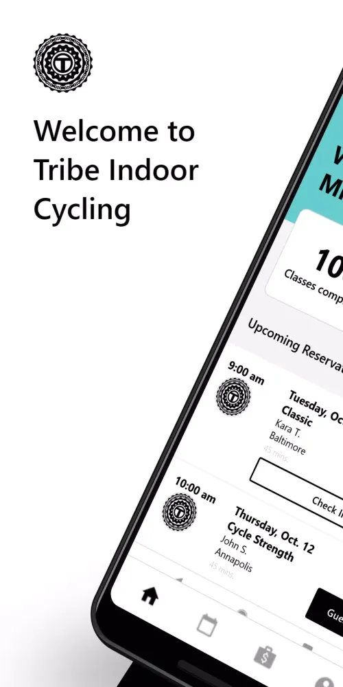 Capturas de pantalla de Tribe Indoor Cycling