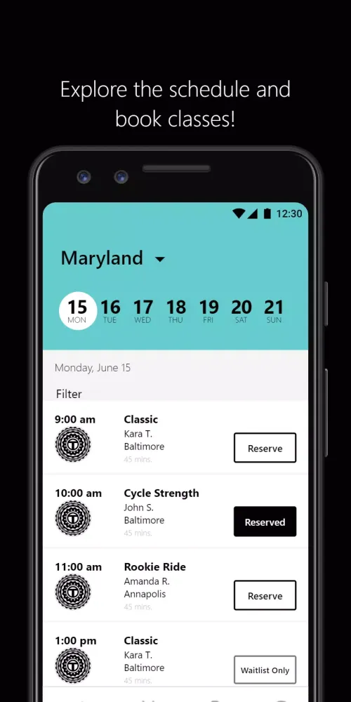 Capturas de pantalla de Tribe Indoor Cycling