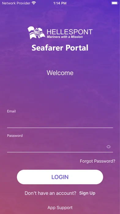 Ảnh chụp màn hình của Seafarer Portal Hellespont