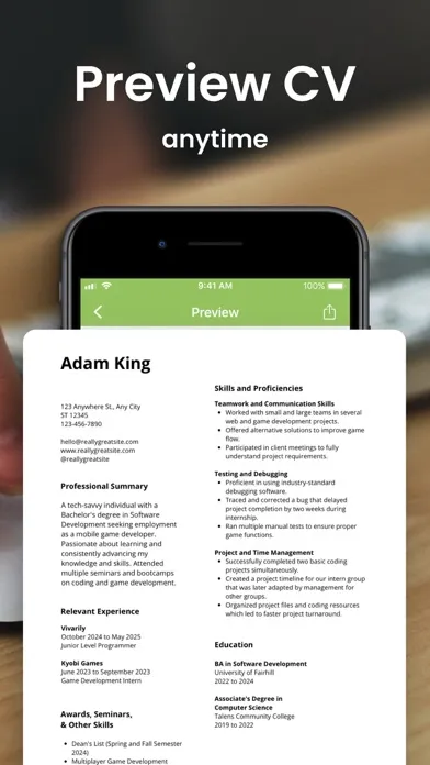 صور Resume Builder · CV Maker