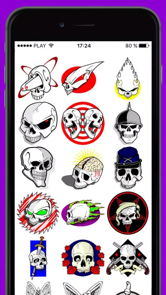 Halloween Ideas: vector skulls应用截图