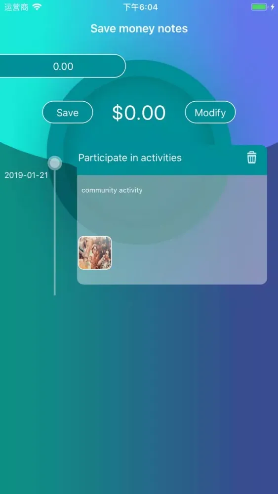Screenshot di Save money notes-My wishes