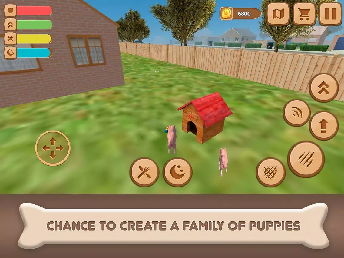 Capturas de tela do Pomeranian Dog City Wild Life iPad 