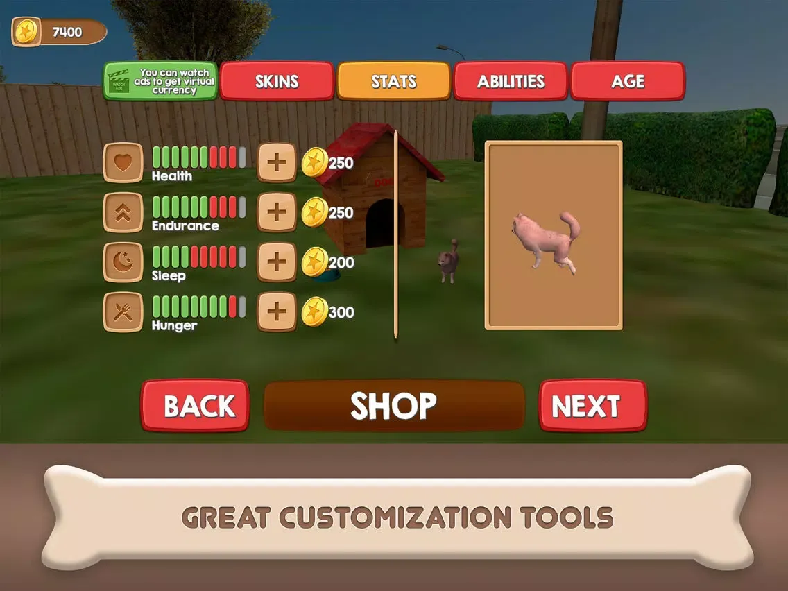 Capturas de tela do Pomeranian Dog City Wild Life iPad 
