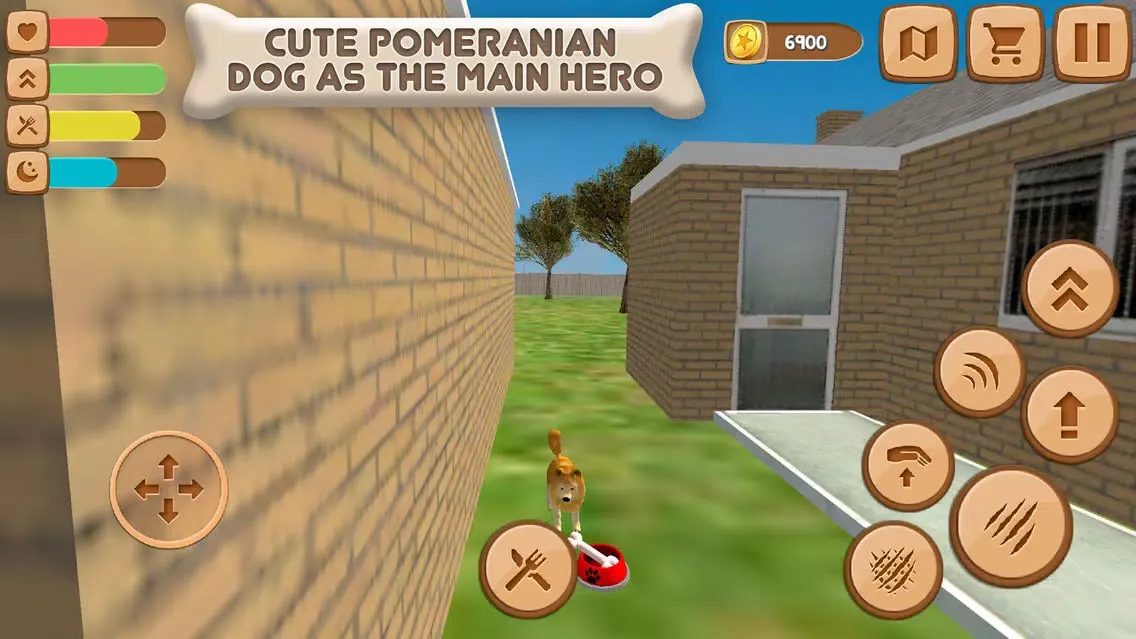 Capturas de tela do Pomeranian Dog City Wild Life