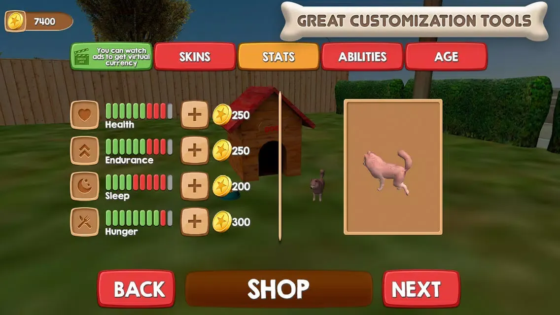 Capturas de tela do Pomeranian Dog City Wild Life