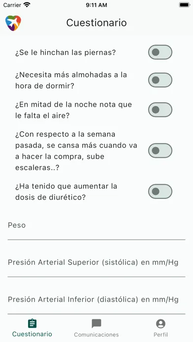 Zrzuty ekranu Insuficiencia Cardiaca MS