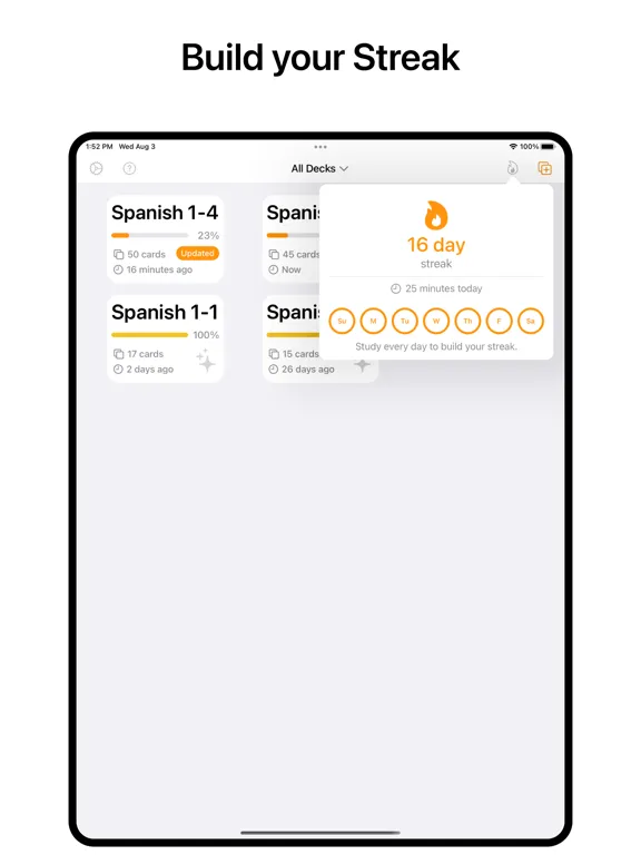 Скриншоты SparkCards iPad 