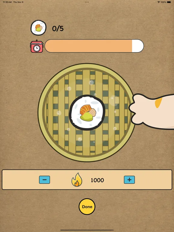 Tangkapan skrin Cat Cooking Food iPad 