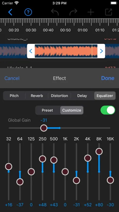 Ảnh chụp màn hình của Audio Editor - Music Booster