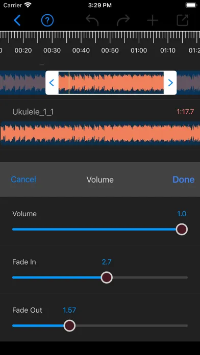 Ảnh chụp màn hình của Audio Editor - Music Booster
