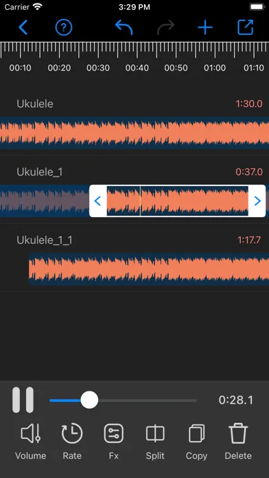 Ảnh chụp màn hình của Audio Editor - Music Booster