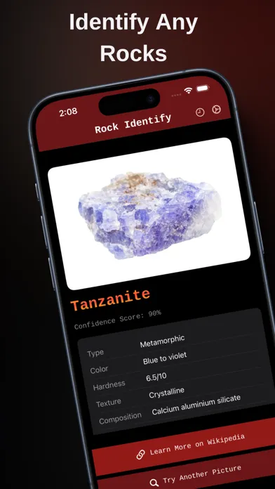 Capturas de tela do Gem Identifier: RockIdentify
