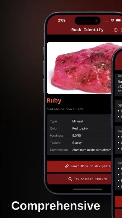 Capturas de tela do Gem Identifier: RockIdentify