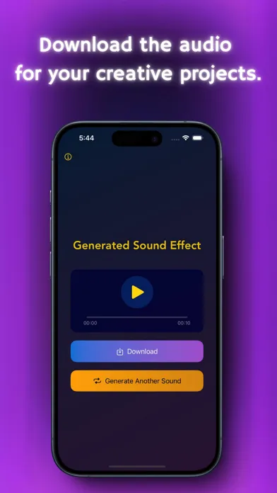 Captures d'écran de Sound Effects AI - Text to SFX