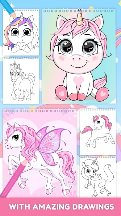 Скриншоты Unicorn World – Coloring Book
