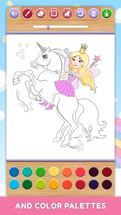 Скриншоты Unicorn World – Coloring Book