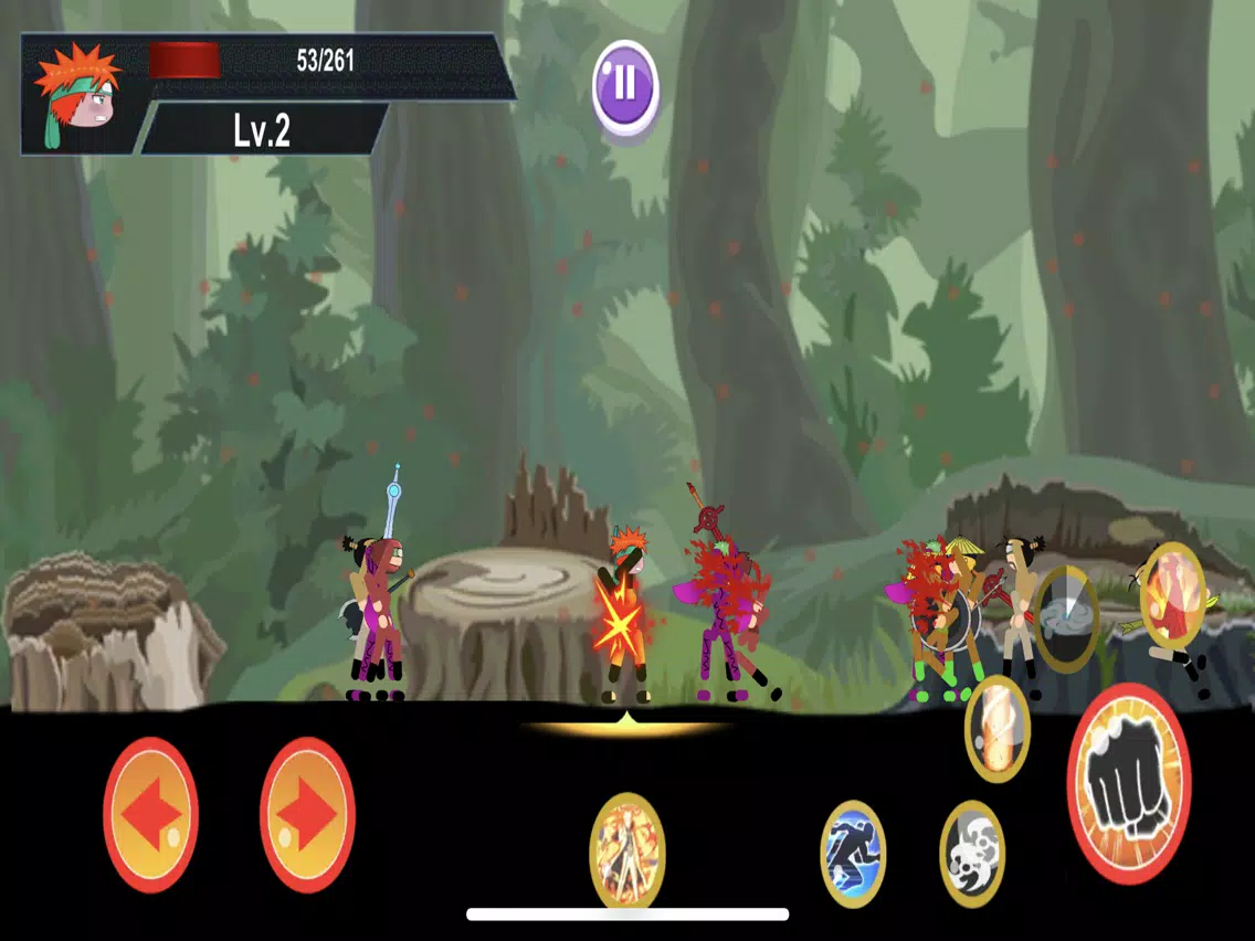 Ảnh chụp màn hình của Stick Anime Fight Slayer Ninja iPad 