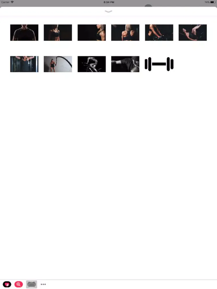 Captures d'écran de Workout Sticker iPad 